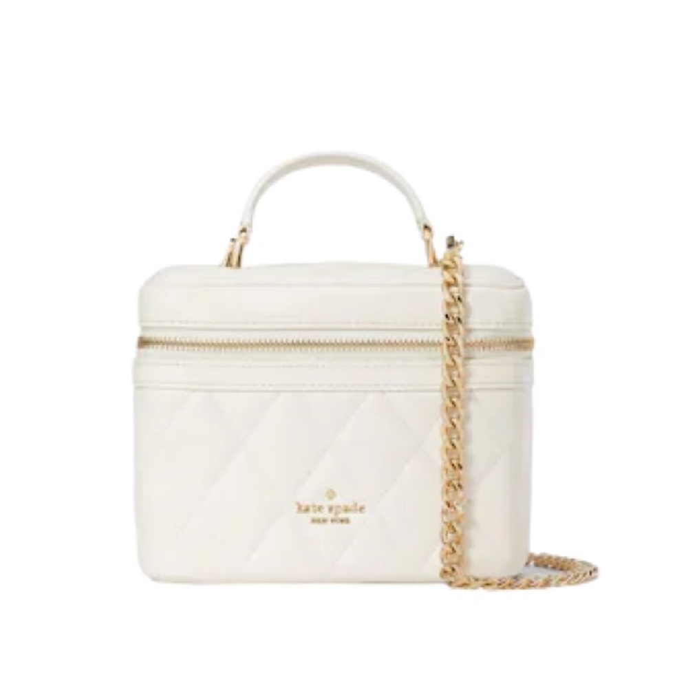Kate Spade Cream Quilted Crossbody Bag